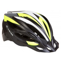 Шолом велосипедний CIGNA WT-068 L (58-61см) з козирком, чорно-біло-салатний Шолом велосипедний CIGNA WT-068 L (58-61см) з козирком, чорно-біло-салатний