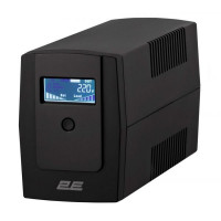 Лінійно-інтерактивний ДБЖ 2E DD650, 650VA/360W, LCD, USB, 2XSCHUKO (2E-DD650)