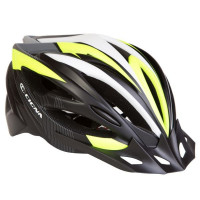 Шолом велосипедний CIGNA WT-068 М (54-57см) з козирком, чорно-біло-салатний Шолом велосипедний CIGNA WT-068 М (54-57см) з козирком, чорно-біло-салатний