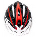 купити Шолом велосипедний CIGNA WT-016 М (54-57см) з білим козирком, чорно-біло-червоний в Україні на AGROmachine.com.ua