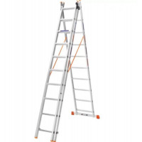 Драбина алюмінієва 3-х секційна BLUETOOLS (3х10 ступенів) (160-9310)
