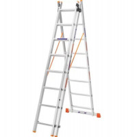 Драбина алюмінієва 3-х секційна BLUETOOLS (3х8 ступенів) (160-9308)