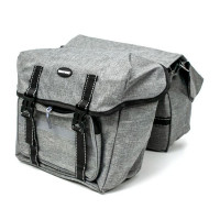 Велосумка штани Bravvos F-091-2, на багажник, 35x28x14cm водовідштовх. матеріал, сірий