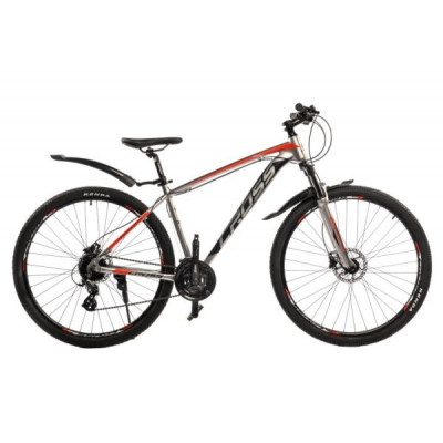 купити Велосипед Cross 29`` Egoist v1.0 2022 Рама-18`` gray-red в Україні на AGROmachine.com.ua