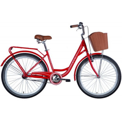 купити Велосипед Dorozhnik 26 CRYSTAL 2024 червоно-білий в Україні на AGROmachine.com.ua