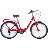 Велосипед Dorozhnik 26 LUX AM 2024 червоний