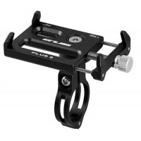 Тримач для смартфона GUB PLUS 8, 3,5-6,2`` AL з кріпленням на кермо, що обертається, чорний