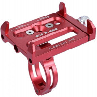 Тримач для смартфона GUB G-86 3,5-6,2`` AL з алюм. кріпленням на кермо/винос, червоний Тримач для смартфона GUB G-86 3,5-6,2`` AL з алюм. кріпленням на кермо/винос, червоний