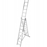 Драбина універсальна 3-секційна KRAUSE Tribilo (3х9 сходинок) (129673) Драбина універсальна 3-секційна KRAUSE Tribilo (3х9 сходинок) (129673)