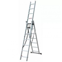 Драбина алюмінієва 3-х секційна LADDER STANDARD (3х10 сходинок) (190-9310) Драбина алюмінієва 3-х секційна LADDER STANDARD (3х10 сходинок) (190-9310)