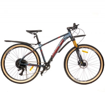 Велосипед SPARK AIR BRIGHT 27.5-AL-17-AML-HDD (Червоний з сірим)