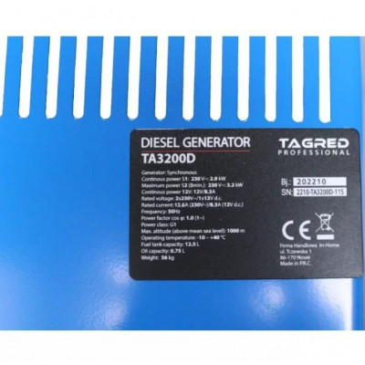 купити Дизельний генератор TAGRED TA3200D в Україні на AGROmachine.com.ua