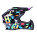 купити Шолом мотоциклетний кросовий MD-911 VIRTUE (чорний із кольоровою графікою, size S) з окулярами в Україні на AGROmachine.com.ua