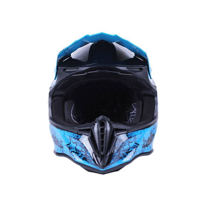 купити Шолом мотоциклетний кросовий MD-911 VIRTUE (чорно-блакитний, size S) в Україні на AGROmachine.com.ua
