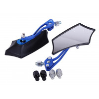 Дзеркала з перехідниками 2052 чорні з синім (комплект) - АМ Дзеркала з перехідниками 2052 чорні з синім (комплект) - АМ