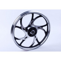 Диск задній литий Альфа ТАТА 17*1,6 посилений, 3,5 кг, барабанне гальмо