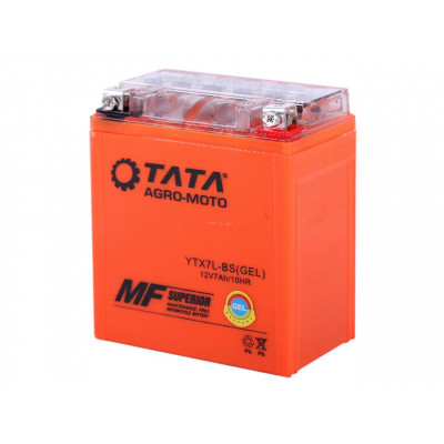 Акумулятор 7АH MOTO UTX7L-BS OUTDO гелевий 113*70*132mm помаранчевий