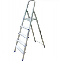 Алюмінієва драбина-стрем`янка Бегемот Профі (5 сходинок) (22201)