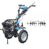 Мотоблок ДТЗ 570БН (4.00-10) + фреза (Зібраний з маслами)