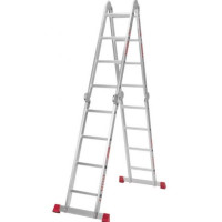 Драбина-трансформер алюмінієва Квітка Heavy Duty з платформою (4х4 сходинки) (110-9504)