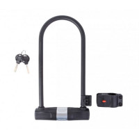 Замок U-Lock PY 6001, на ключі, 115mmх265mm, чорний